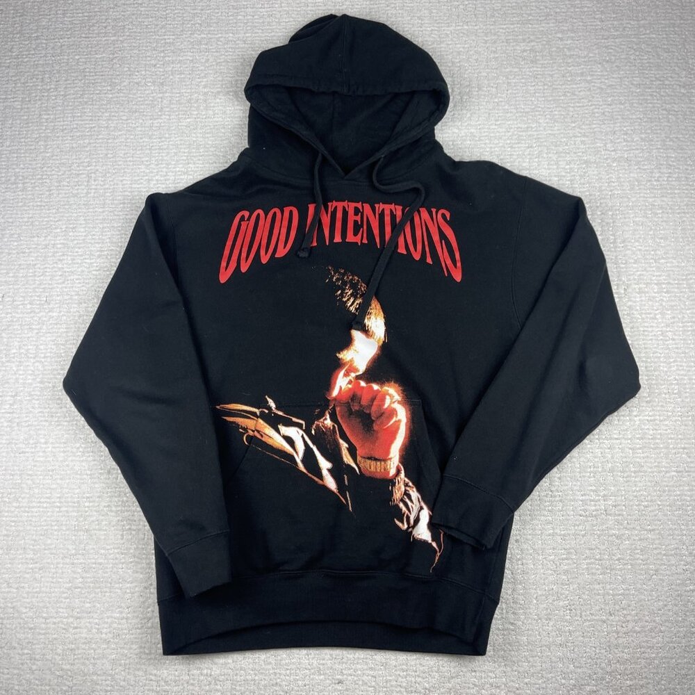 NAV XO Good Intentions Hoodie Oversized Men M Graphic The Weeknd Black Read*